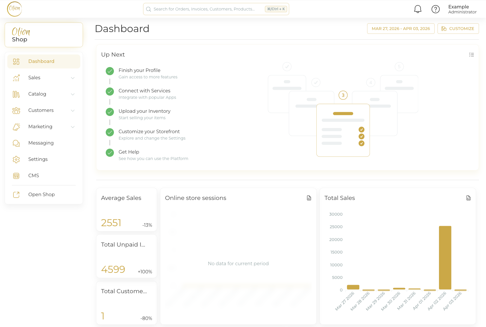 Olion Dashboard